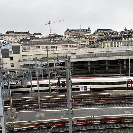Brand New On Floor With View On The Trains In Train Station- 64 Apartment